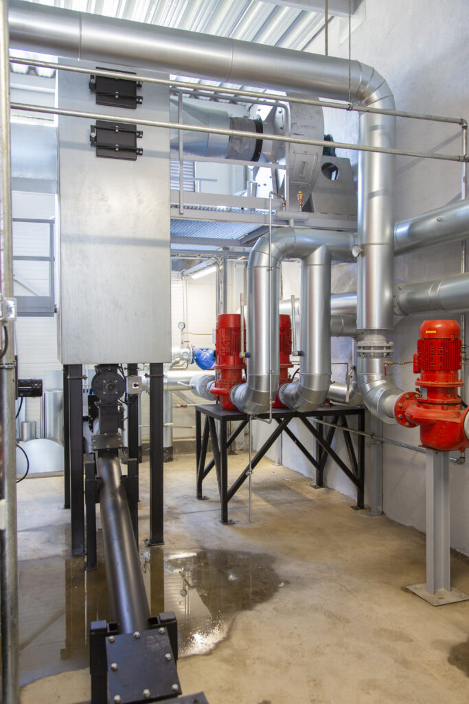Biofuel boiler house, Biomass energy.